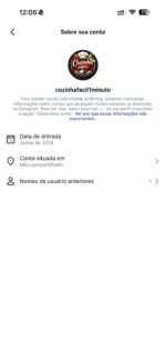 🔥 CONTA DE RECEITAS DO INSTAGRAM CRIADA EM 2014 (12 ANOS) – ALGORITMO AMA CONTAS ANTIGAS! 7K SEGUIDORES, 100% LIMPA E PRONTA PRA VIRALIZAR 🚀 - Imagem 5