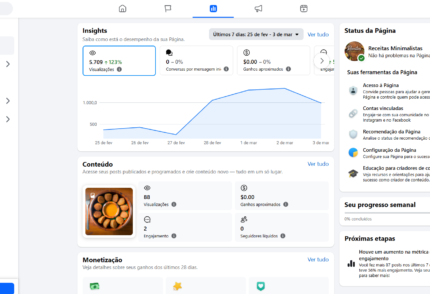 Pagina do facebook de Culinaria engajadissima