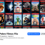 página de facebook sobre filmes e séries