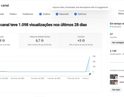 VENDO CANAL NOVO PROMISSOR ,NICHO ESPORTE com 37 inscritos