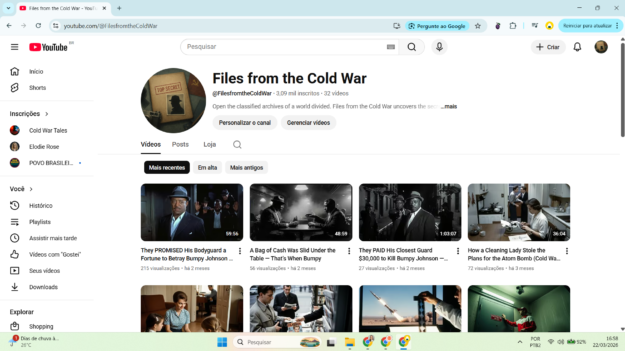 cropped-Captura-de-tela-2026-03-22-165851.png Canal YouTube Monetizado – Documentários Históricos – 3k Inscritos – Zero Strikes - Imagem 1