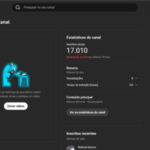 Canal com 17 mil inscritos e engajamento muito alto