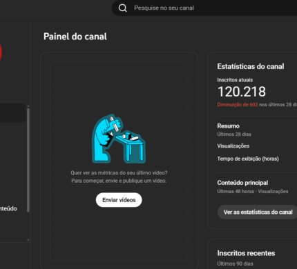 Vendo canal dark com mais de 120 mil inscritos e sem conteúdo nenhum e muito engajado.