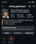 INSTAGRAM HYPADO 35K DE SEGUIDORES E 100 MILHÕES DE VIEWS