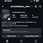 Conta no Instagram com 90k de seguidores