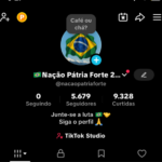 Perfil 5.6K e subindo, nicho política. Conteúdo viral e bastante engajado. Sem Shop ❌