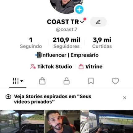 TikTok 210Mil Seguidores, Monetizado, TikTok Shop Ativo ✅