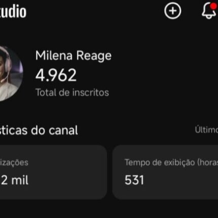 CANAL YOUTUBE 4900 INSCRITOS