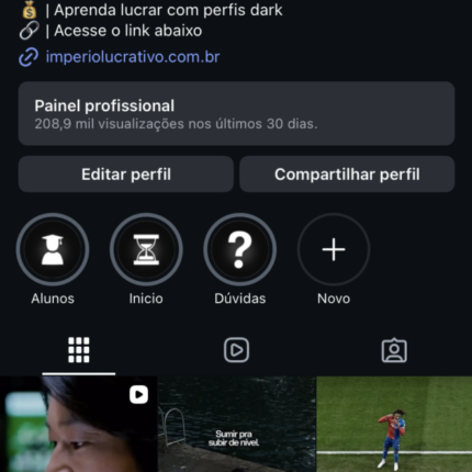 Perfil motivacional 23,6 mil seguidores conta engajada