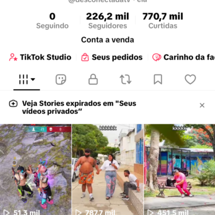 TIKTOK VIRAL MONETIZADO COM 200k DE SEGUIDORES