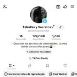 Conta TIK TOK (strellas y secretos) 170 mil seguidores, + 9 dólares na conta + TIKTOK SHOP PARA ATIVAR