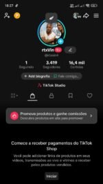 TIKTOK SHOP BR 3.400 SEGUIDORES - SEM DOC
