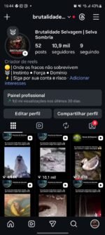 Página com bom engajamento, seguidores 100% orgânicos