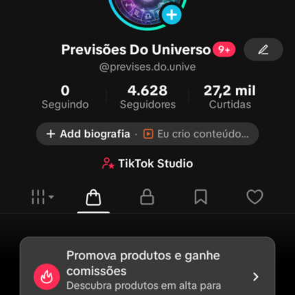 CONTA BR TIKTOK SHOP 4,600 SEGUIDORES - SEM DOC -
