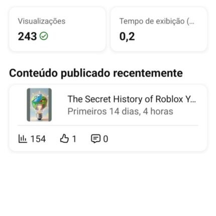 Canal do YouTube com 10 mil inscritos pronto para a venda, fácil de monetização!