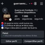 Página com +7k seguidores 100% orgânicos