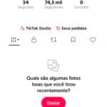 Conta do tiktok 74k