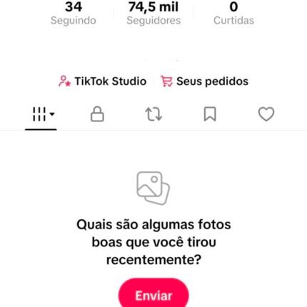 Conta do tiktok 74k