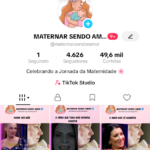 Conta Tiktok 4630 Seguidores MATERNAR SENDO AMOR