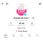 CONTA DE TIKTOK