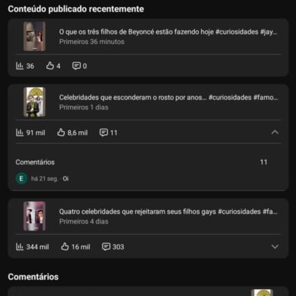 Canal YouTube Viral 3.1K Inscritos + 1.1M Views (Shorts Bombando)