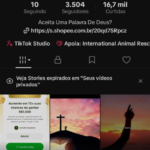 Conta de TikTok shop