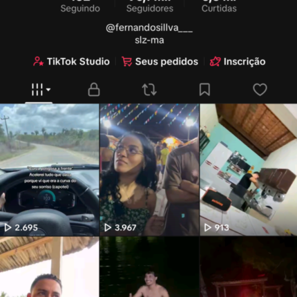 Conta tiktok engajada.