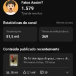 Canal YouTube Shorts – 1.500+ Inscritos