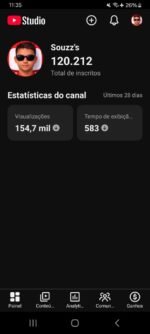 Vendo canal com 120 mil inscritos sem conteúdo nenhum mais com o engajamento muito alto.