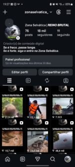 Conta com 18K de seguidores 100% autênticos e orgânicos