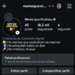 Conta de humor/memes com +18K de seguidores 100% autênticos e orgânicos