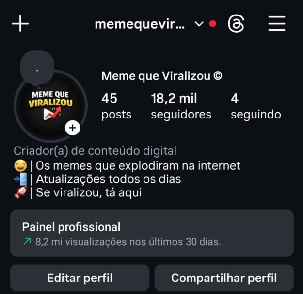cropped-Screenshot_20260329_194845_Instagram.jpg Conta de humor/memes com +18K de seguidores 100% autênticos e orgânicos - Imagem 1