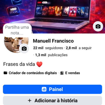 Perfil página Facebook