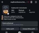 CONTA DARK INSTAGRAM DE CURIOSIDADES, +79K. VÍDEOS COM MÉDIA BOA E OTIMO CRESCIMENTO