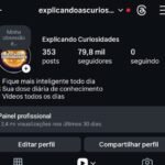 CONTA DARK INSTAGRAM DE CURIOSIDADES, +79K. VÍDEOS COM MÉDIA BOA E OTIMO CRESCIMENTO