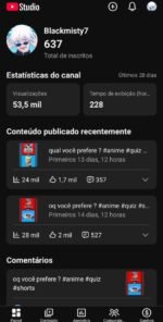 Canal youtube 637 inscritos preço bom