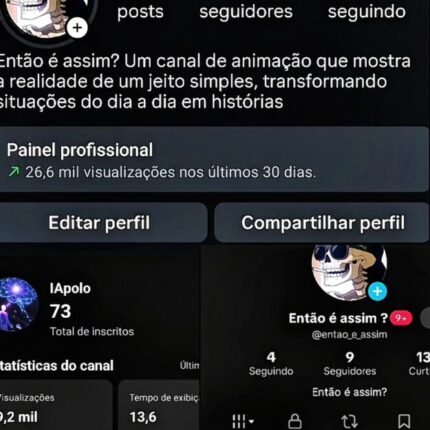 COMBO 3 CANAIS DE 3 REDES SOCIAS DIFERENTES POR APENAS