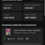 CANAL YOUTUBE 241K DE INSCRITOS MONETIZADO FATURANDO MUITO!
