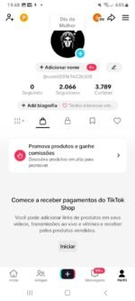 CONTA COM TIKTOK SHOP ATIVO!! 2.066 SEGUIDORES ( oferta imperdível )