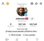 CONTA TIK TOK 43K MONETIZADA (VAI COM 35 DOLARES DE SAQUE) ENGAJADA