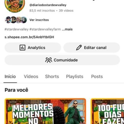 Vendo canal YouTube gamer 83.500 inscritos | Não monetizado, alto potencial de monetização e viralização