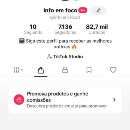 OPORTUNIDADE ÚNICA – TIKTOK SHOP PRONTO PRA VENDER COM 7.000 SEGUIDORES ORGÂNICO🛒