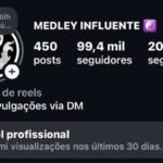 INSTAGRAM COM 99 MIL DE SEGUIDORES A VENDA
