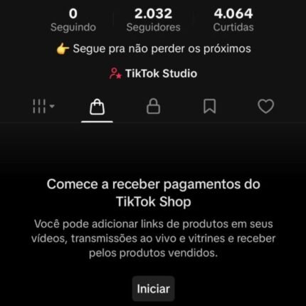 Tiktok viral 2k seguidores (Shop liberado sem DOC pronto pra faturar)
