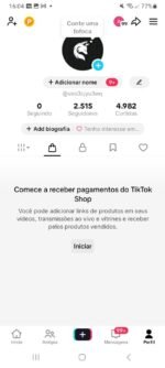 CONTA COM TIKTOK SHOP ATIVO + 2.5K SEGUIDORES PRONTA PARA VENDER!!! ( oferta imperdível )