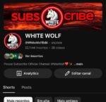 Conta YOUTUBE: WHITE WOLF | 22,1 mil inscritos