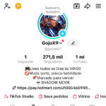 Tiktok 270K + monetização incluída