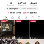 Conta quase Tiktok 70K, Super Engajada