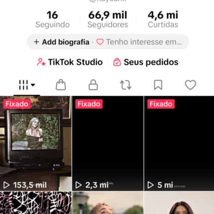 Conta quase Tiktok 70K, Super Engajada