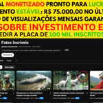 Canal YouTube 100% MONETIZADO com 99K inscritos – CURIOSIDADES ???? ALTÍSSIMO POTENCIAL ✔️(COM GARANTIA DE 7 DIAS) ✔️+ PLACA DE 100MIL EM CASA